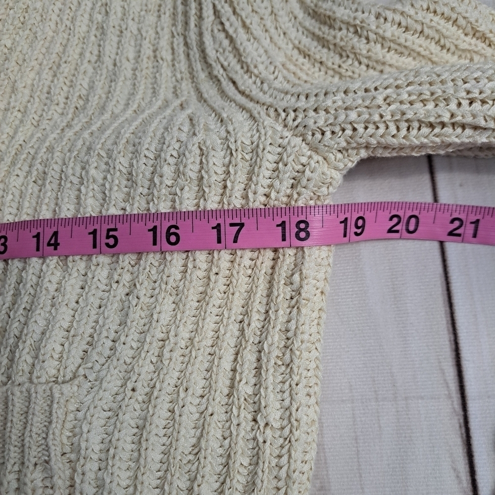 J. Crew Cream Ribbed Knit Button-Front Cardigan - Picture 3 of 7